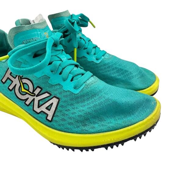 Hoka Unisex Cielo X 2 LD Teal Neon Lightweight Competition Running Track Shoes - Picture 7 of 12